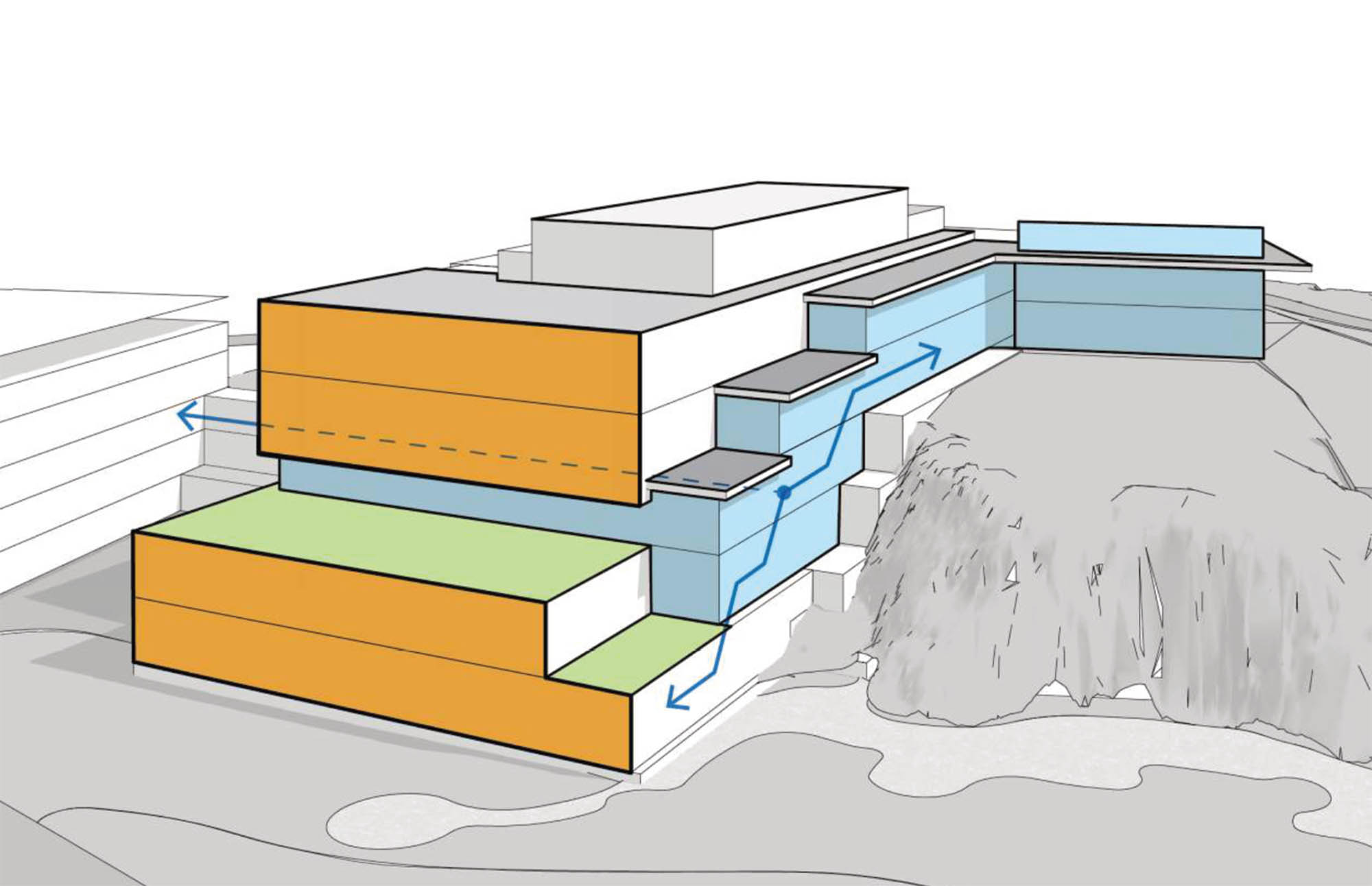 Massing diagram 1